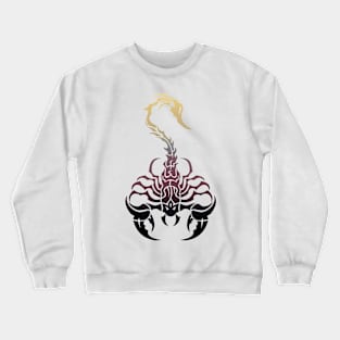 Scorpio, animal tribal print, scorpion zodiac sign, celtic design Crewneck Sweatshirt